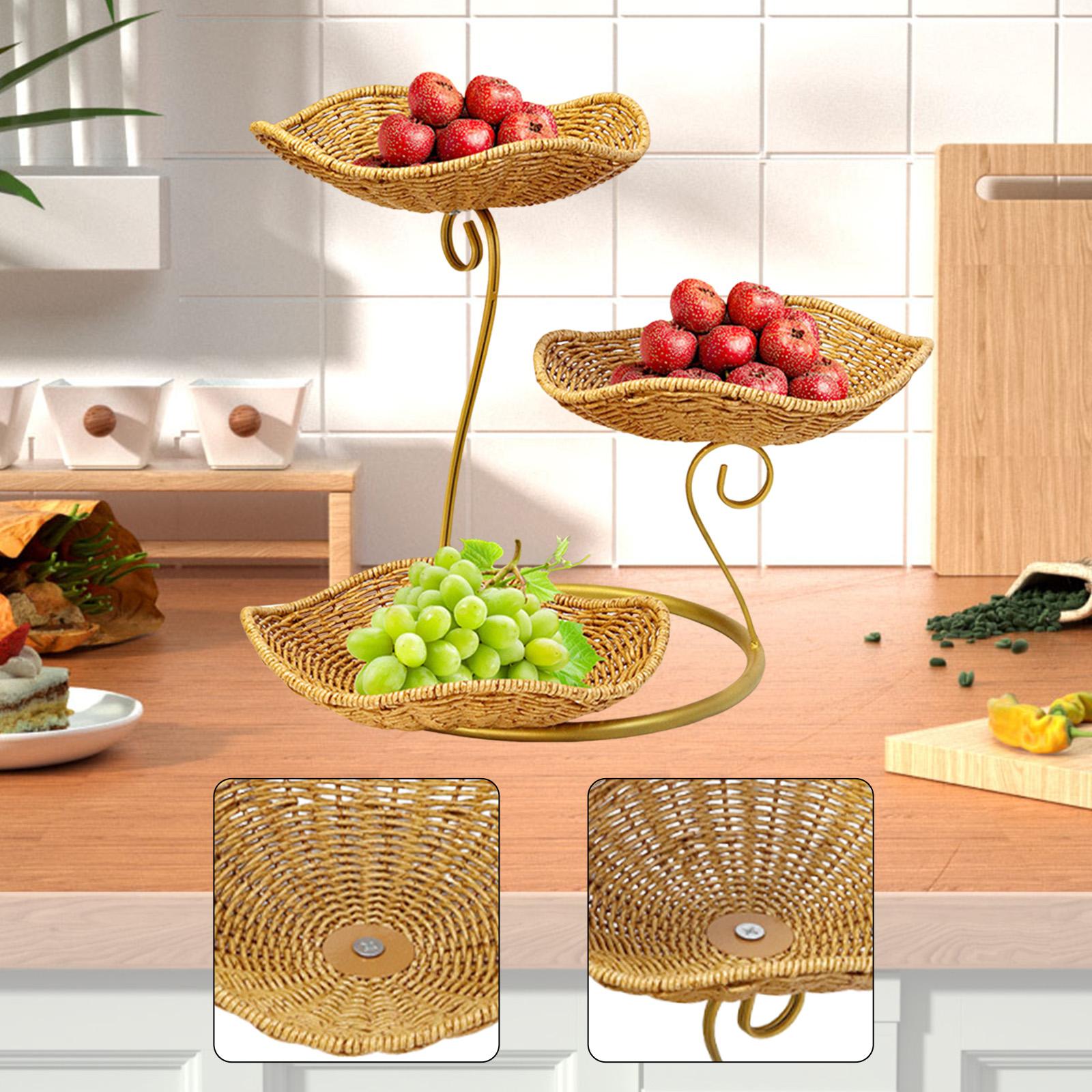 Nice Food Snacks - سلة فواكه لطيفة 3 طبقات للوجبات