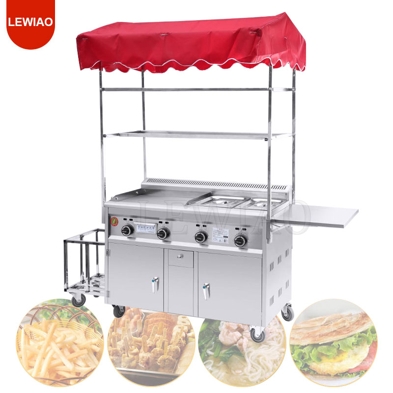عربة الغذاء المتنقلة مقطورة ال - مراجعة Food Snacks Catering وسعره
